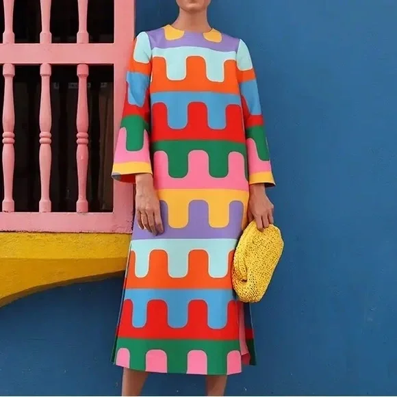 Tuckernuck X Atlantic Pacific Del Mar Disco Hutton Midi Dress - Picture 3 of 4